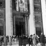 Basilika sv. Petra v den blahořečení Pallottiho 22. ledna 1950