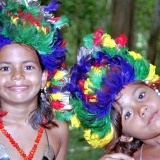 Amazonie, indianské děti