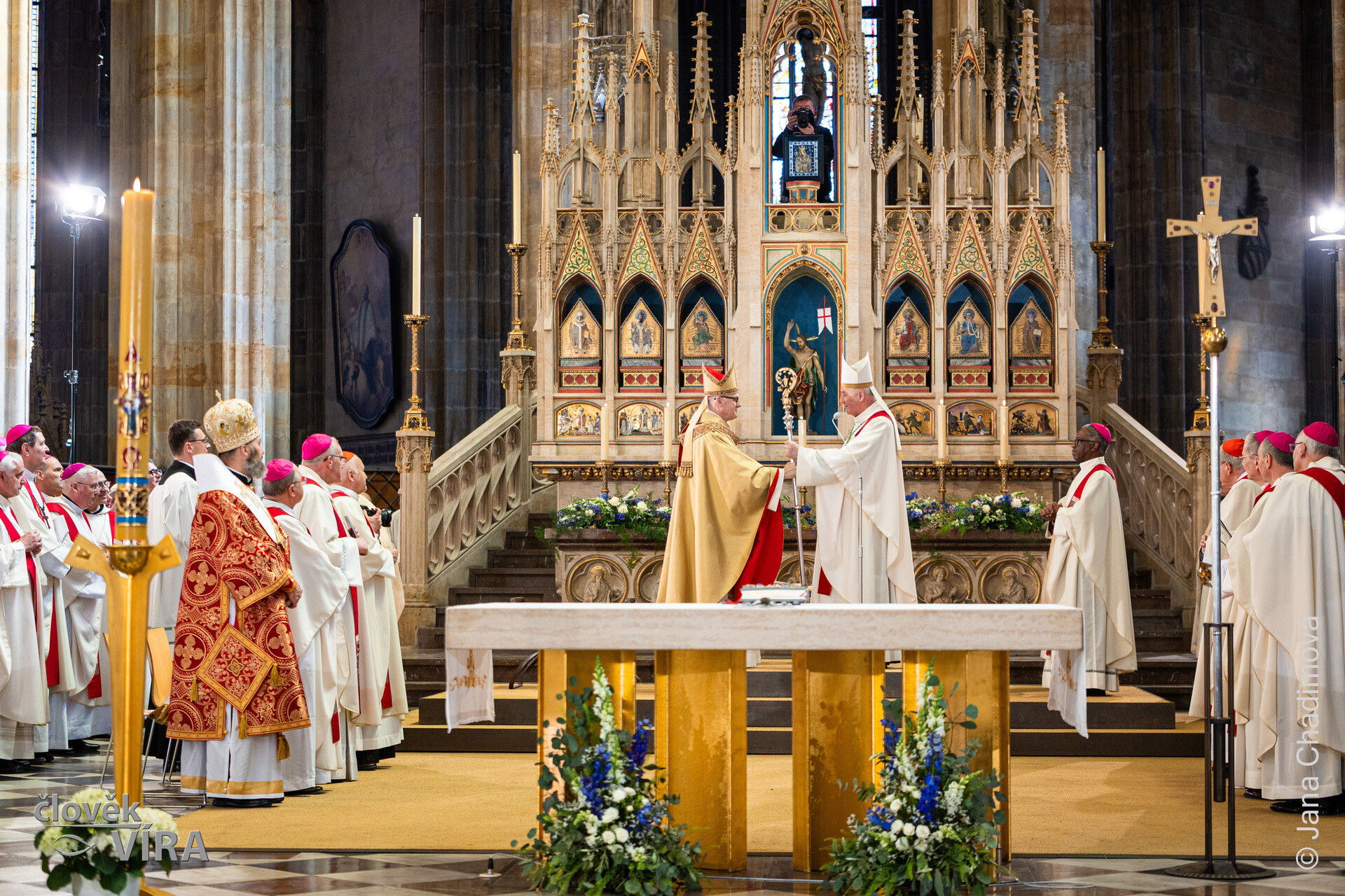 Pallotini na inauguraci arcibiskupa Stanislava Přibyla CSsR