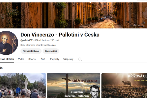 Kanál YouTube Don Vincenzo – Pallotini v Česku