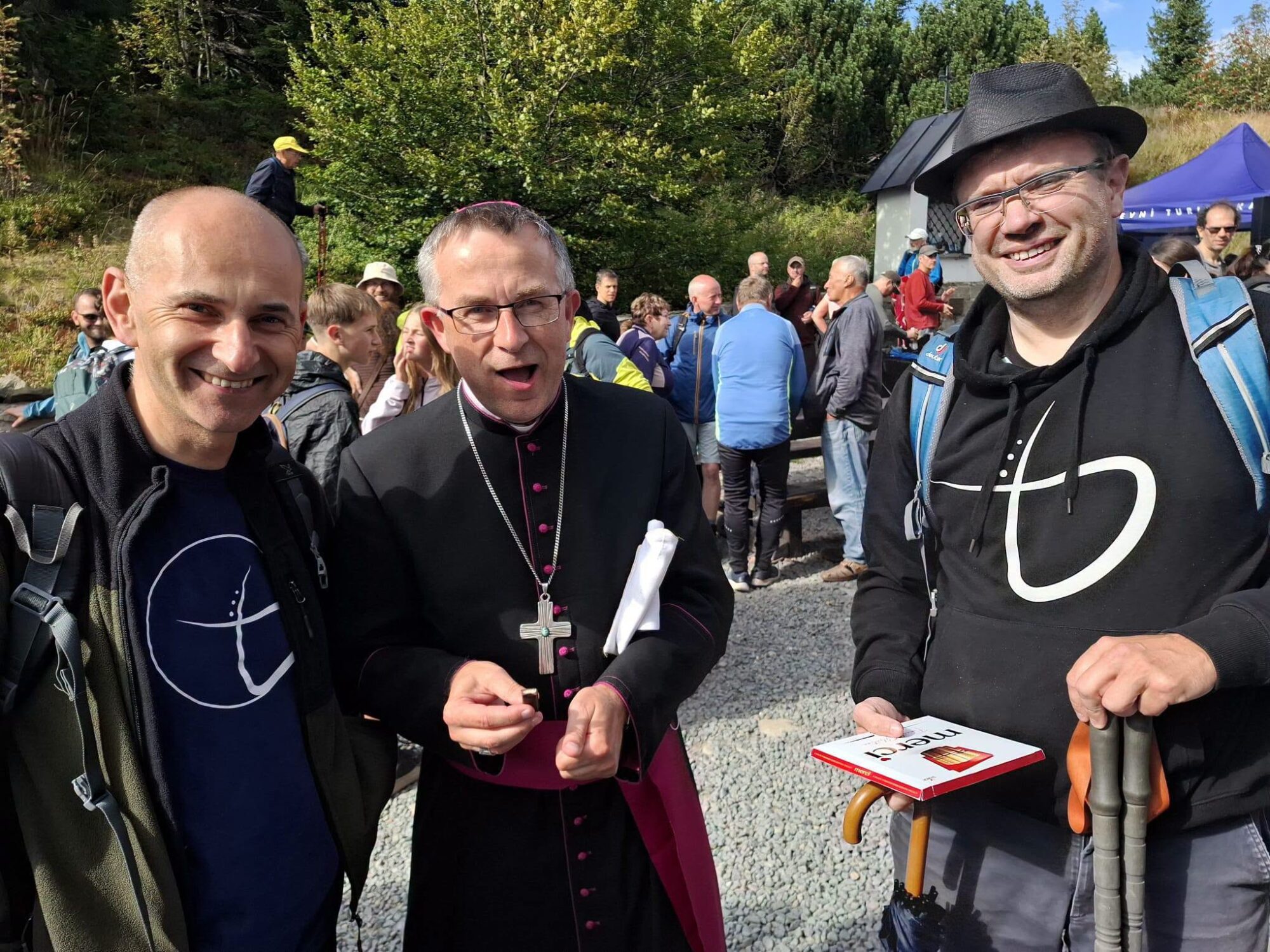 Pallotini z Fulneku na modlitbě za domov s biskupem Martinem