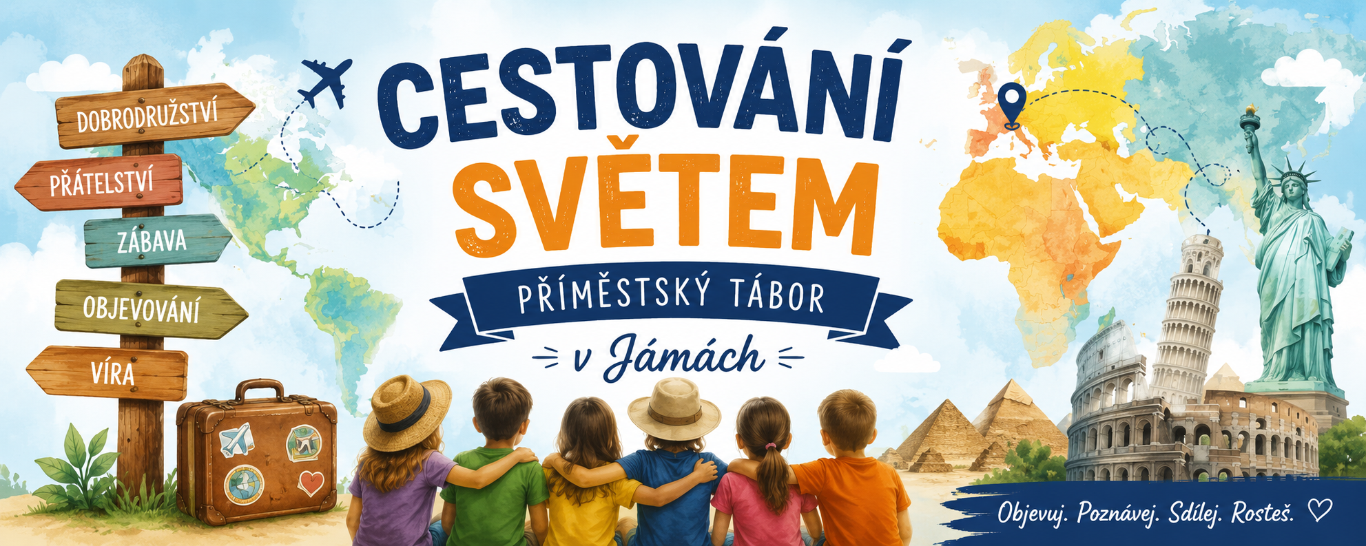 Cestování světem – příměstský tábor v Jámách